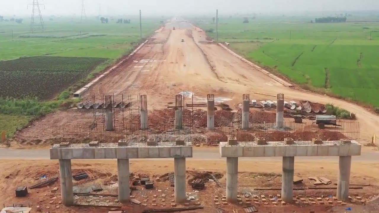 Road project of MEIL infrastructure. Megha engineering and infrastructure Pvt Ltd.