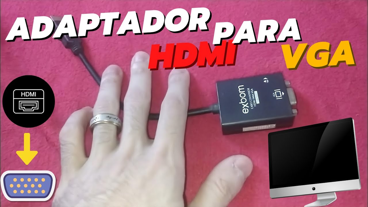 Adaptador HDMI para VGA | Para Monitor sem Entrada HDMI | Luis Games