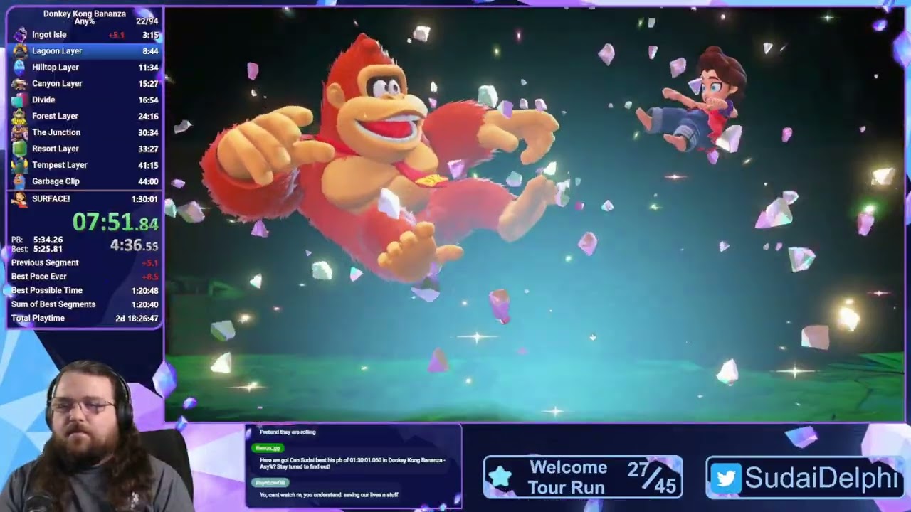 Donkey Kong Bananza Any%  Speedrun [