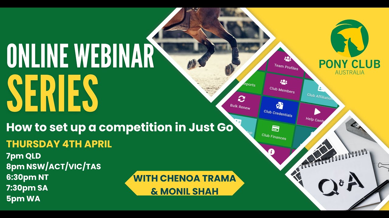 JustGo Webinar Series 3 - How to set up a competition in JustGo