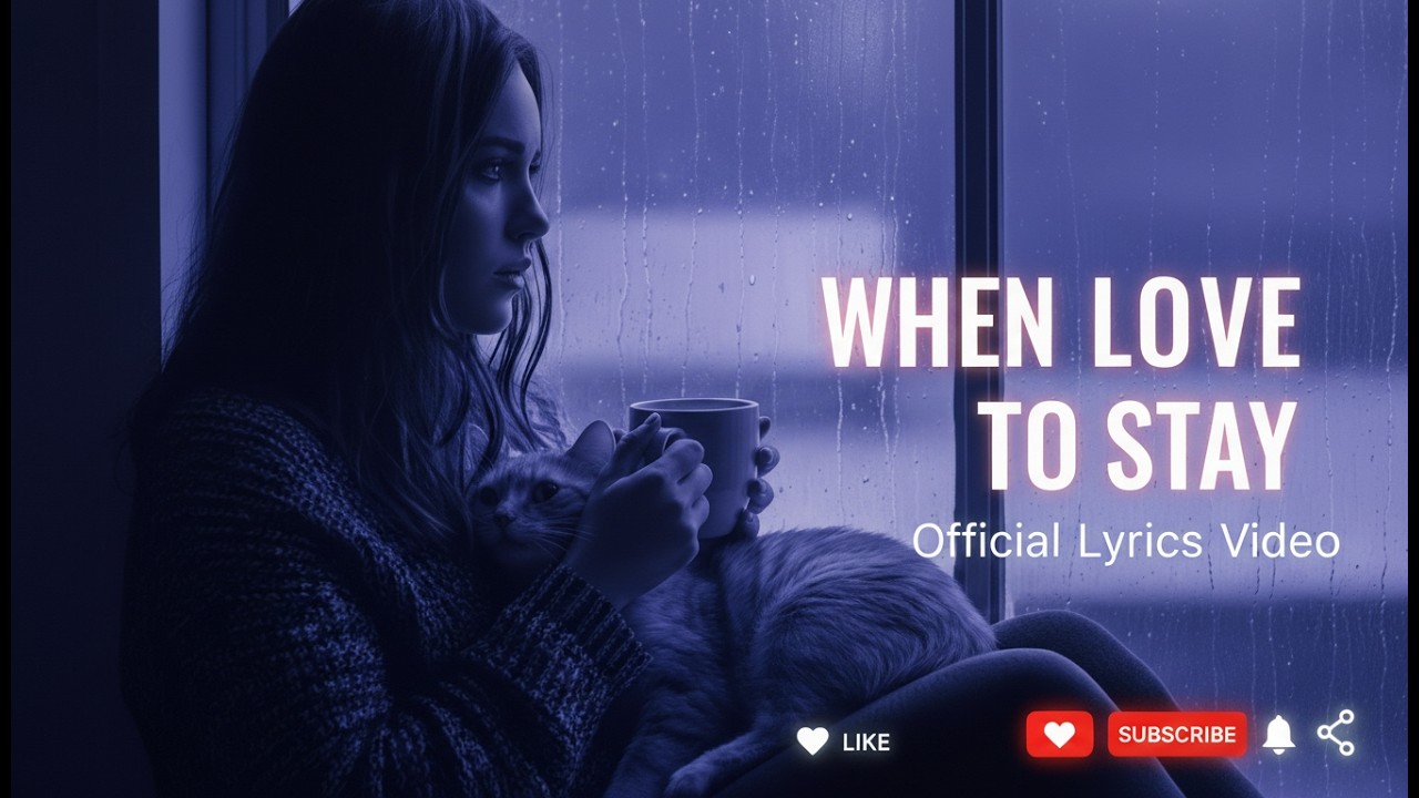 When Love Learns to Stay 💔 | Emotional Love Song (Official Lyrics Video)