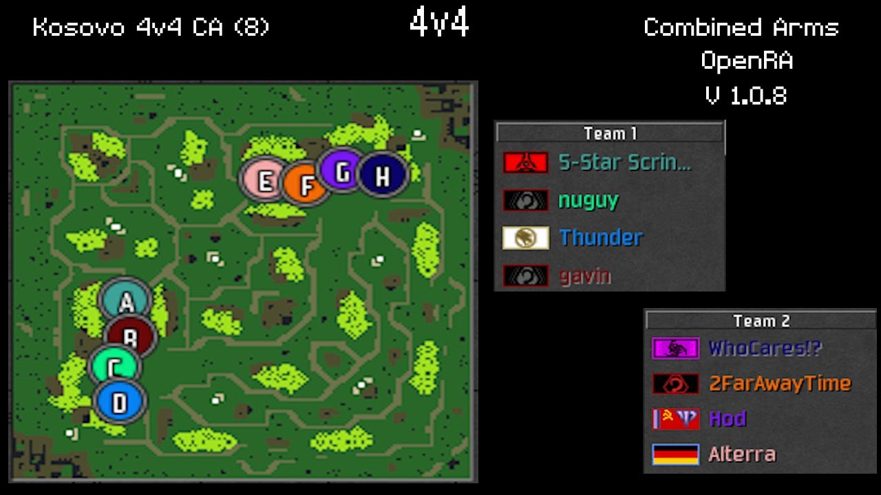 282# - Team game - 2 - 31/12/2025 - 4v4 - Combined Arms V1.0.8 (OpenRA)