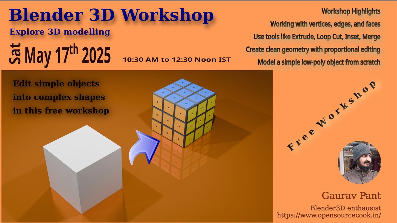 Blender3D Workshop - The Edit mode  - 17th May 2025