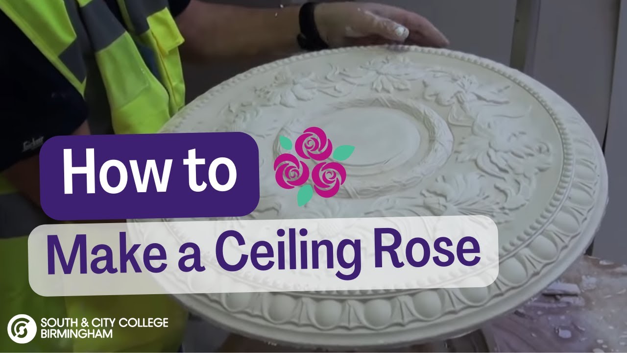 How To | Make a Ceiling Rose | Plastering | South & City College Birmingham