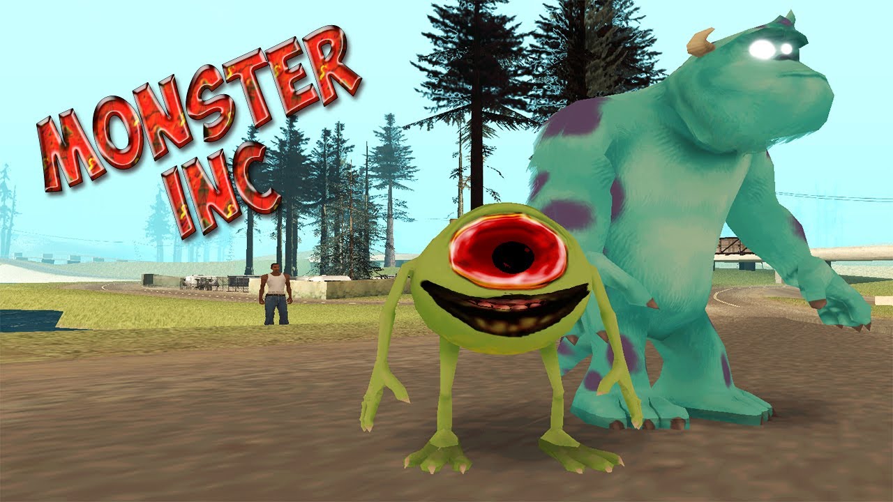 Se me Aparece Sulley y Mike de Monster Inc en el GTA San Andreas y esto me ocurrió