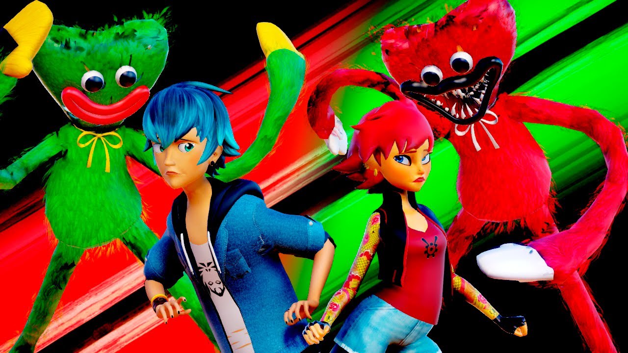 [MLB x Poppy Playtime] Luka & Alix X Huggy Wuggy (creepy transformation)