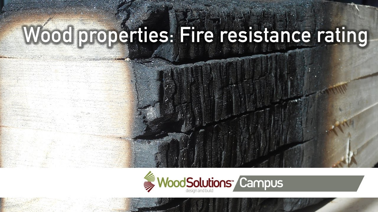 Wood properties: Fire resistance rating