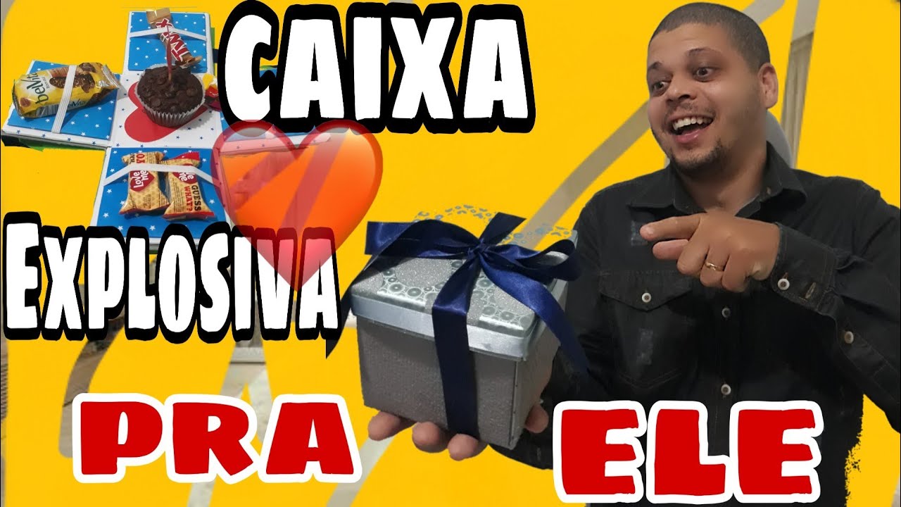 DIY Caixa explosiva - Presente para ele!