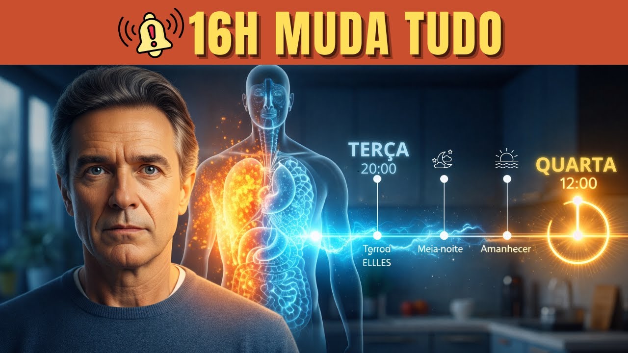 De Terça 20h a Quarta 12h: Como 16 Horas de Jejum Reprogramam Seu Metabolismo