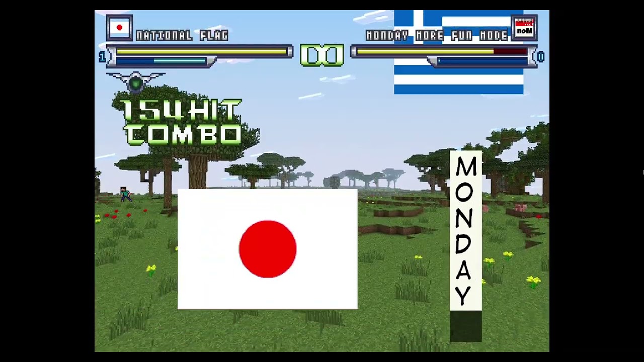 MUGEN: National Flag Vs. Monday More Fun Mode