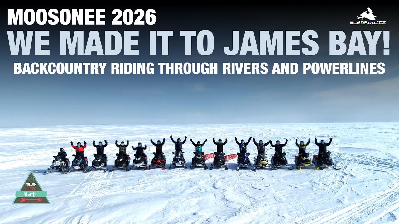 We Snowmobiled On The James Bay! | Backcountry Riding Trip to Moosonee with Follow Her North!