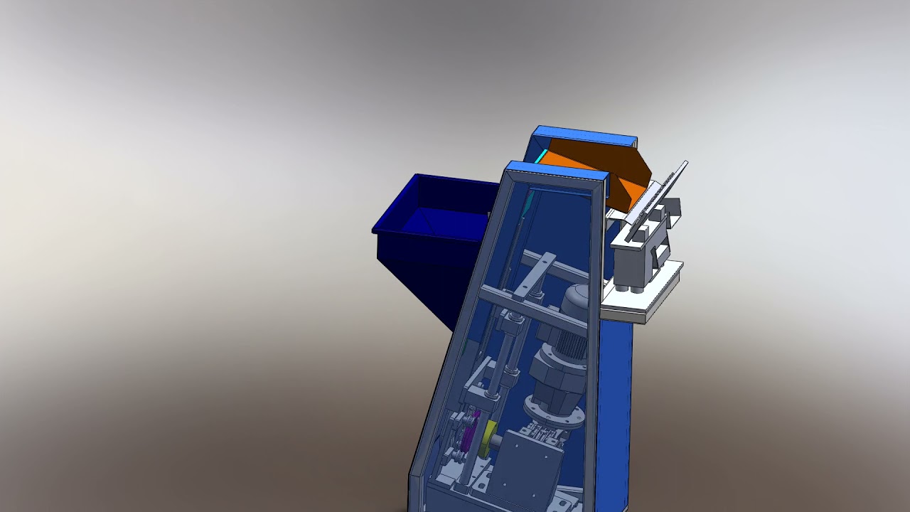 #Animation #Stepper Feeder With Hopper Assembly