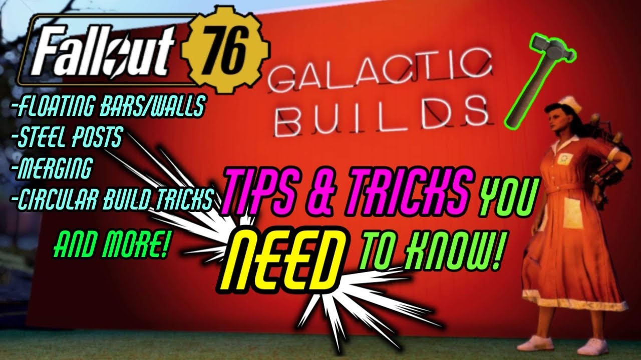 Fallout 76 Camp Building Tutorial - Merging, Double Walls, Steel Posts & MORE!