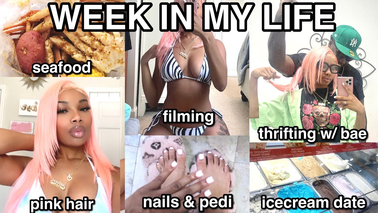 SELF CARE WEEKLY VLOG! Baby Otw, Thrifting w/ Bae, Pink Hair, New Nails, Pedi & More! | Aliexpress