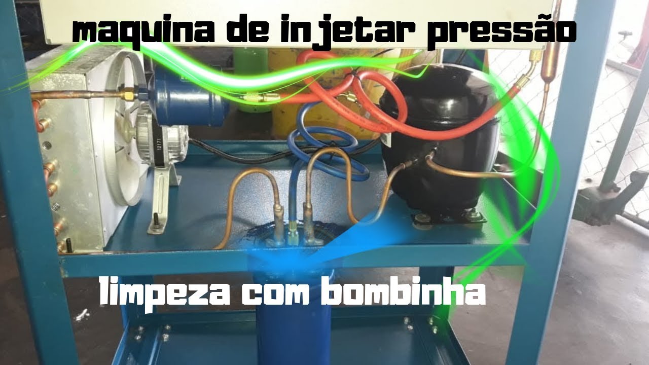 Máquina de injetar pressão no sistema e bombinha de limpeza !