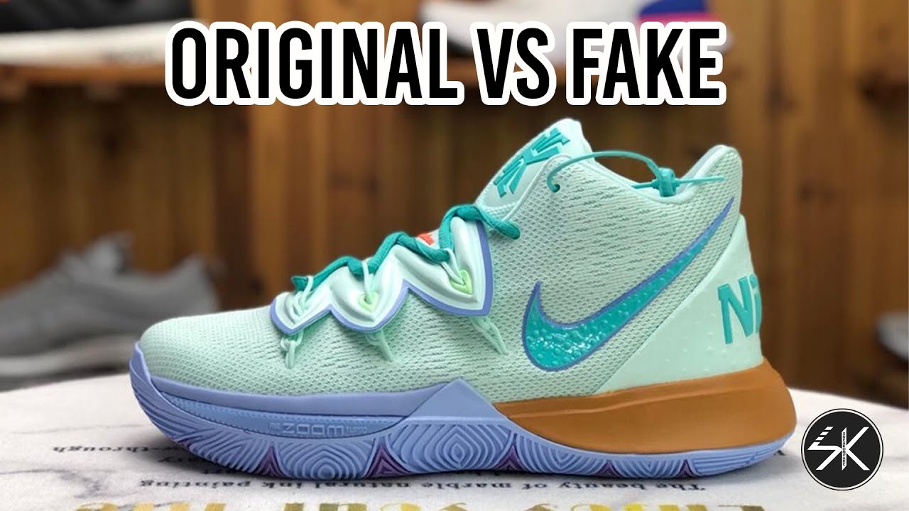 BE CAREFUL! Nike Kyrie 5 Squidward REAL VS FAKE