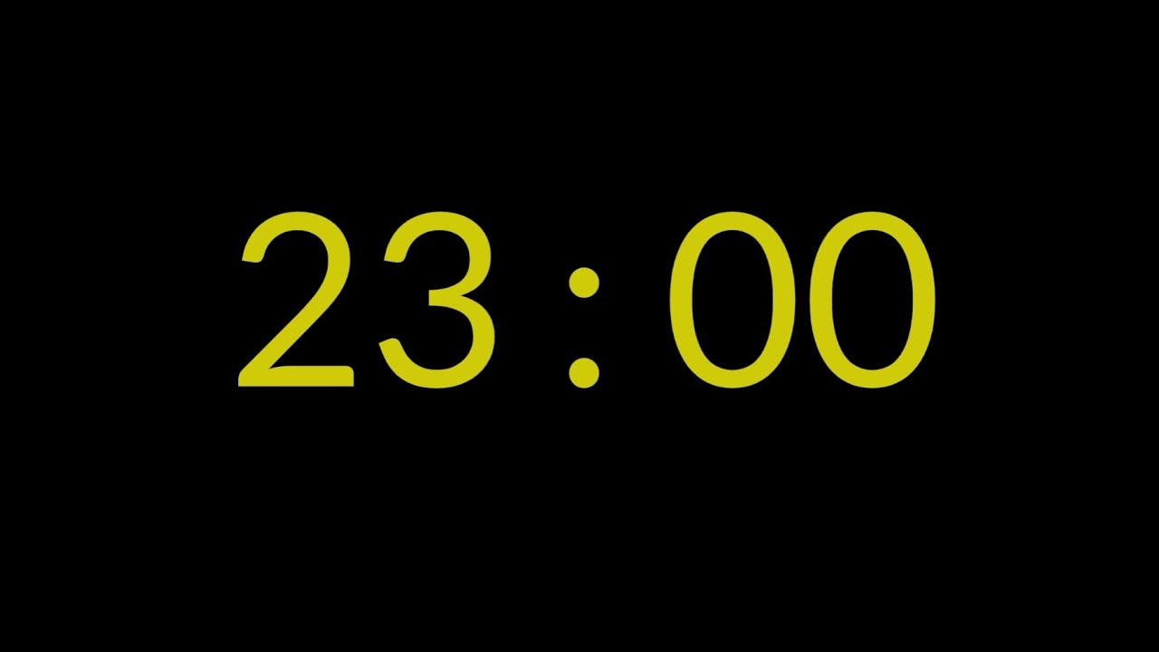 23 Minute Countup Timer - Yellow 