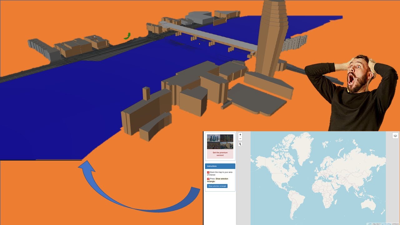 How to Import Any Location from Google Maps into Blender Using Blender-OSM (BLOSM)