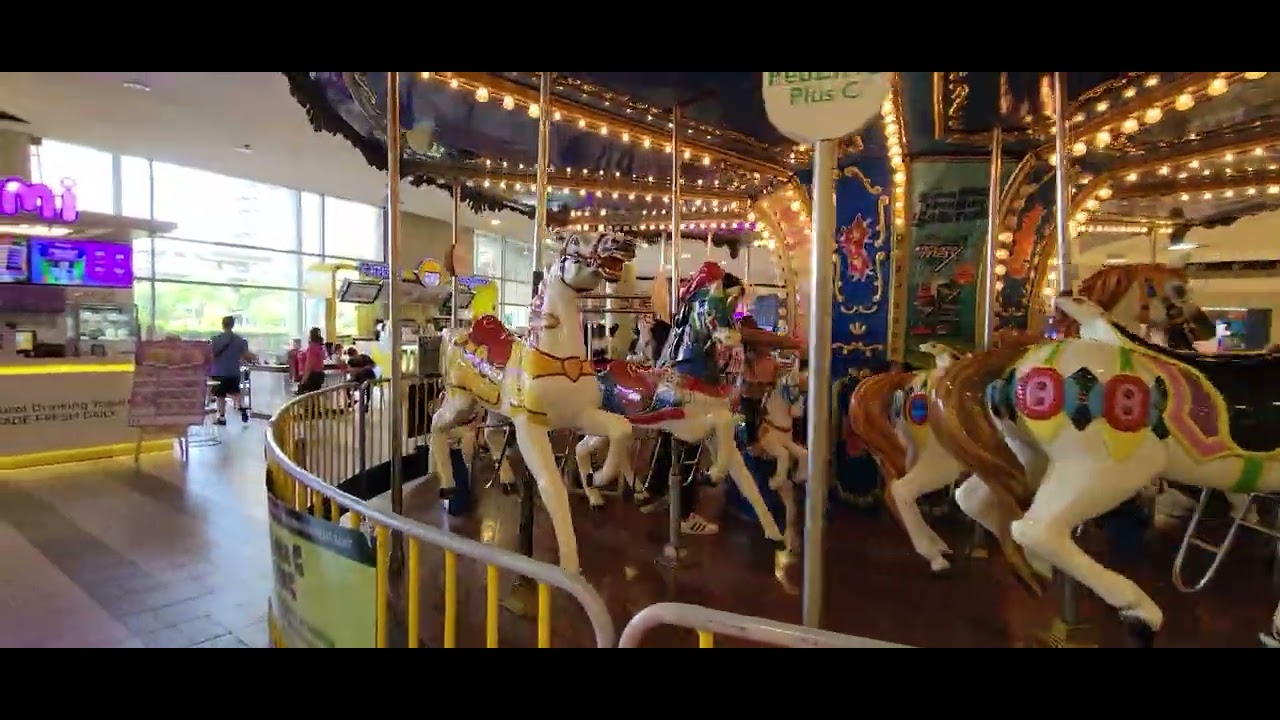 Kids at Carousel of Trinoma Mall, Quezon City, Philippines