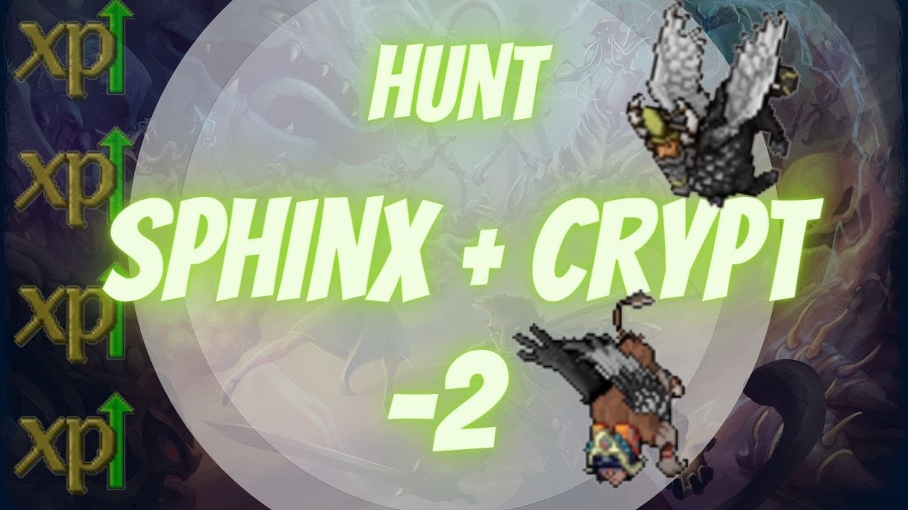 TIBIA: HUNT SPHINX + CRYPT -2 - COM RP 800+ FULL XP {6KK PICO RAW}