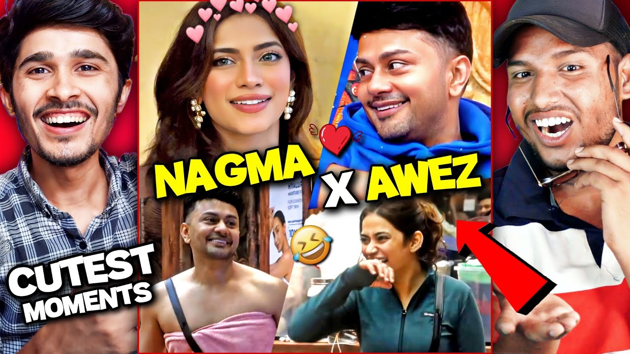 Awez Darbar & Nagma Mirajkar Cute & Funny Moments Reaction 😂 ❤️ | v2fun Hitz