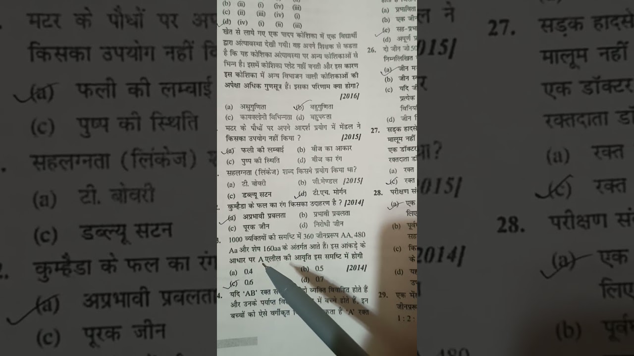 Pyq Neet Botany PYQ hindi midium imp chapter ncert....