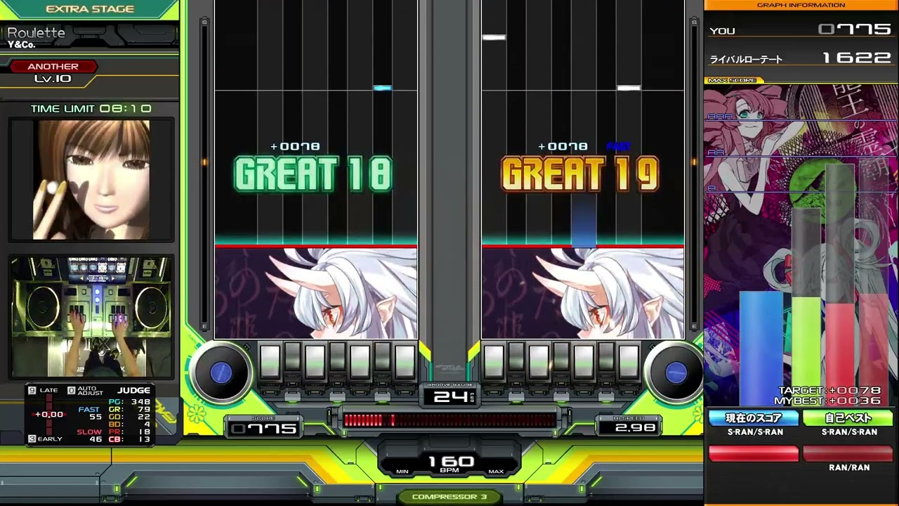 【beatmania IIDX】Roulette / Y&Co. DPA 初ハードop.S-RAN/S-RAN
