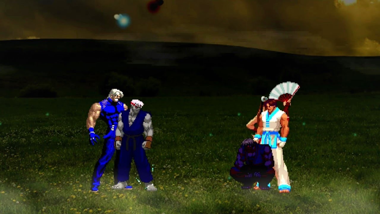 Omega God Ryu & Omega God Rugal vs Omega God Ken & Omega God Kim