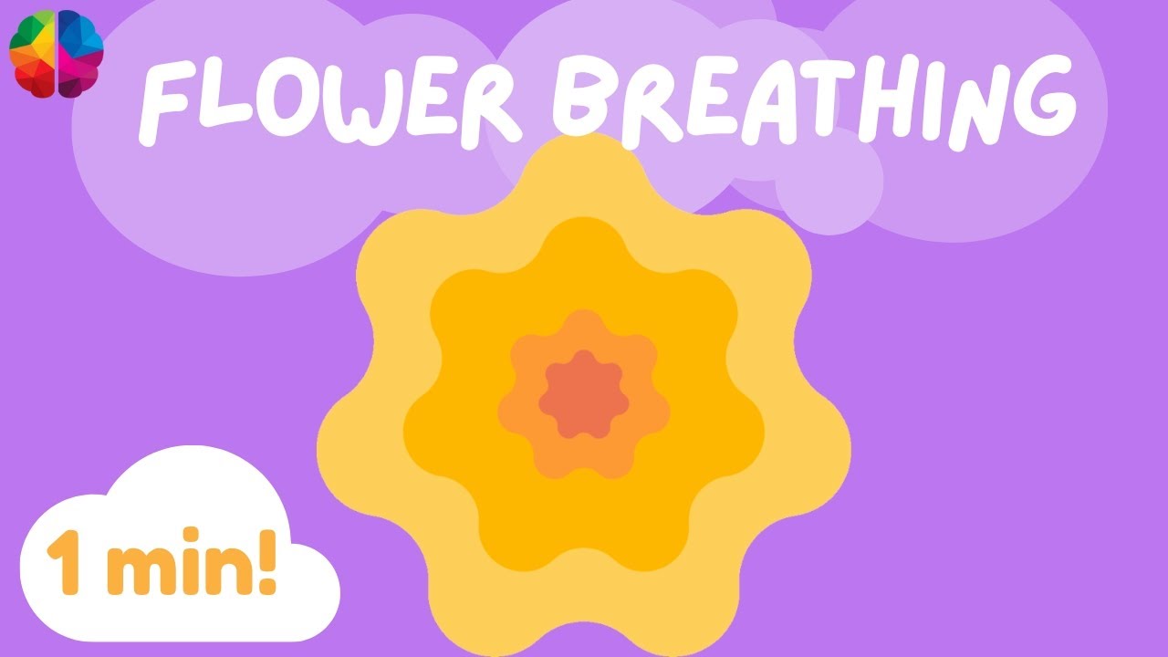 FLOWER🌼Breathing//Calm & Focus for Kids! A Quick Relaxing Mindfulness Exercise