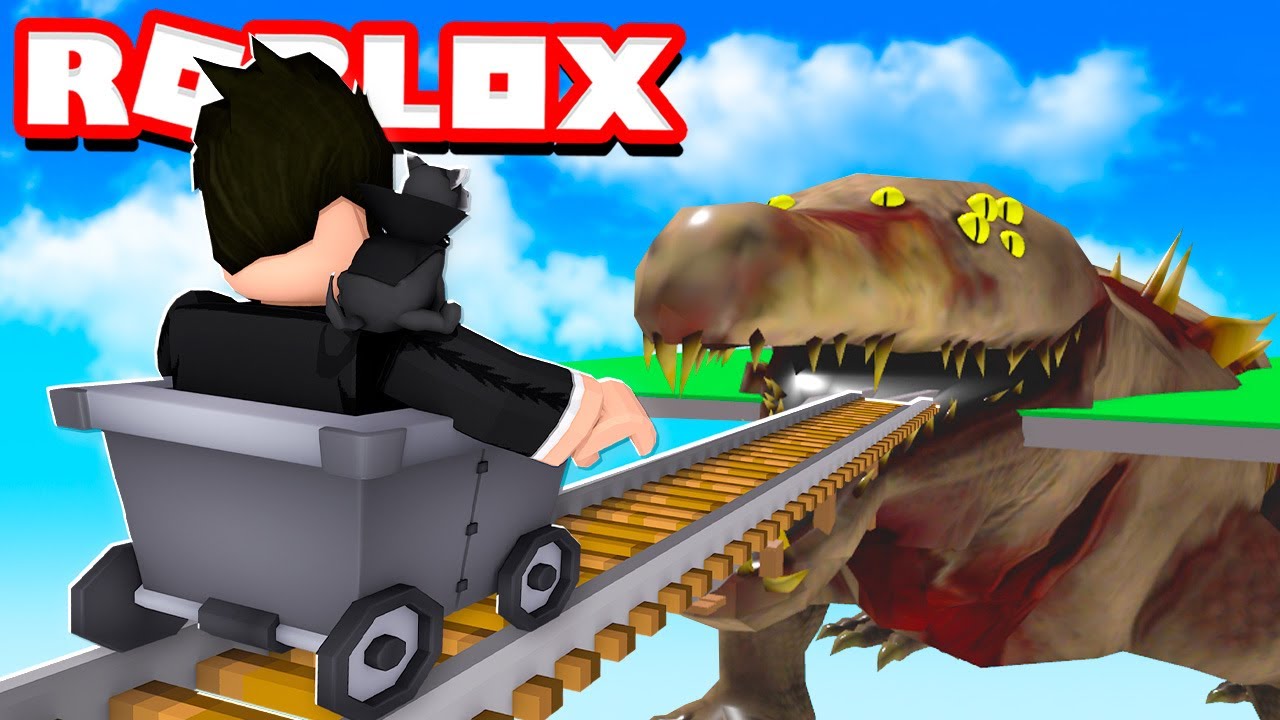 TRENZINHO DO JACARÉ | Roblox - Cart Ride Into A Dinosaur