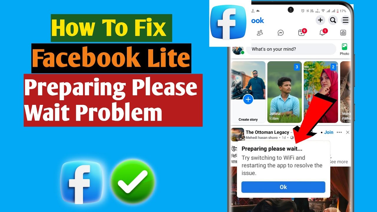 How to Fix Facebook Lite Preparing Please Wait Problem (2025) | Facebook Lite Not Opening Solution 