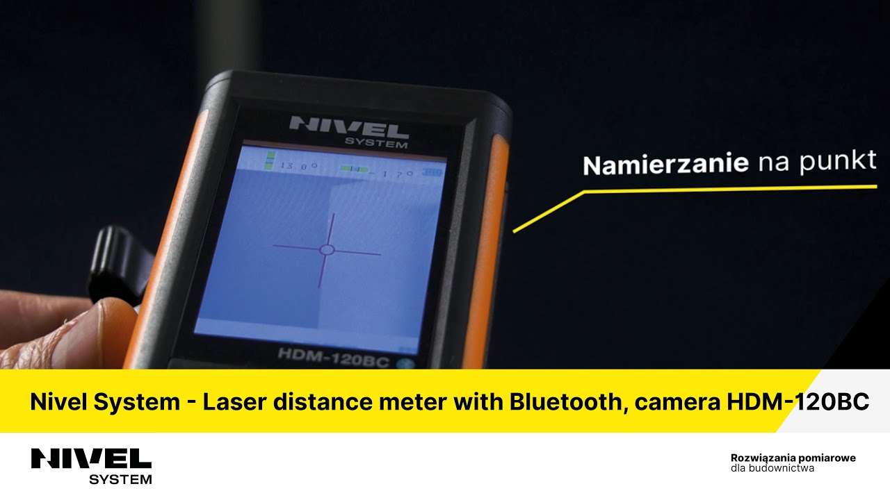 Nivel System - Laser distance meter with Bluetooth, camera HDM-120BC (EN)