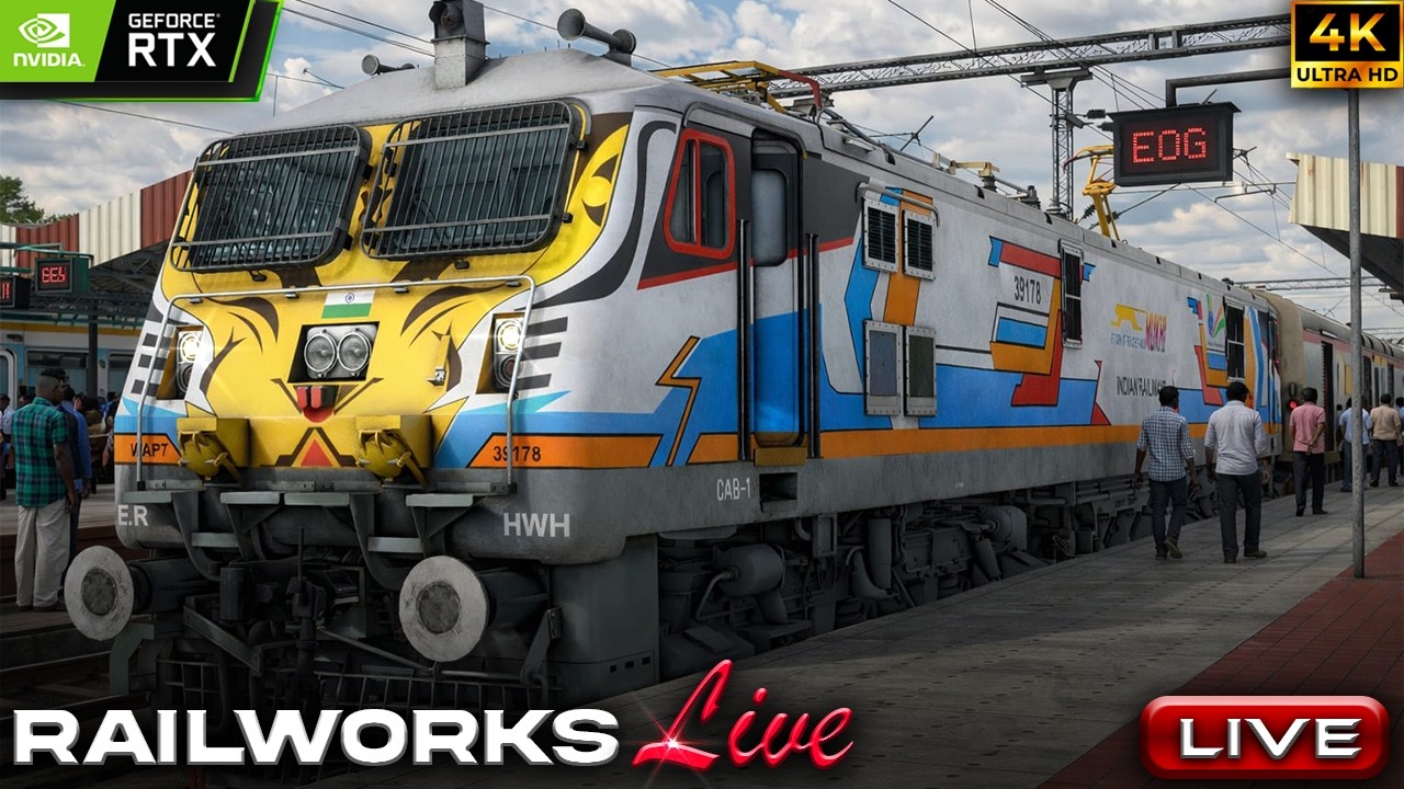 Howrah Amritsar mail LIVE RAILWORKS.... #railworks #live