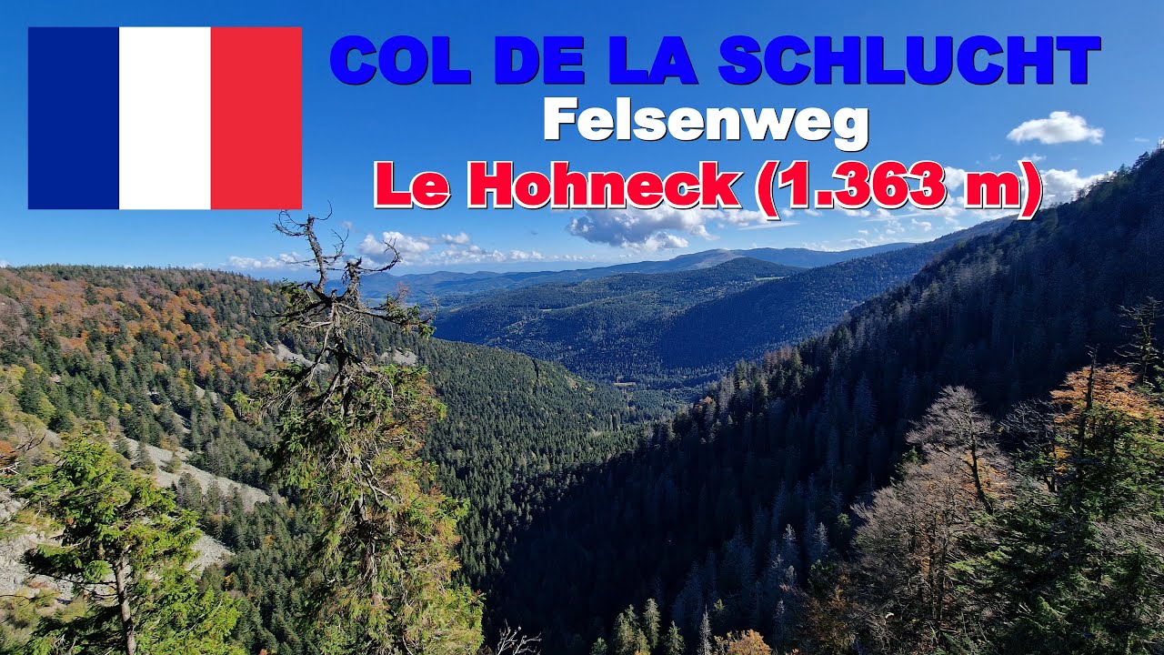 COL DE LA SCHLUCHT Felsenweg - Gaschney - Petit Hohneck - Le Hohneck (traumhafte Wanderung 🌲☀👌)