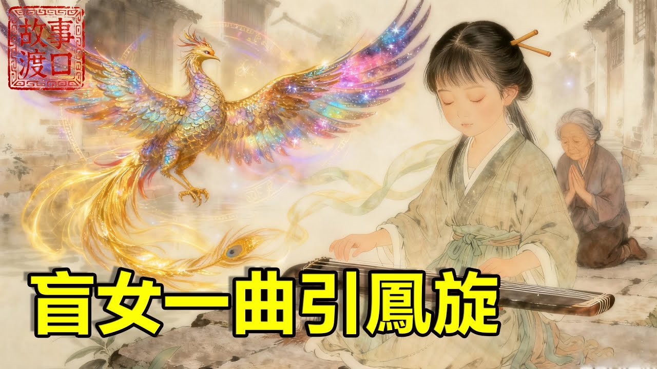 10歲盲女天生孤苦，卻有神功！為救相依爲命的阿婆，決戰江南琴王，一首《鳳鳴天下》引來凤凰盘旋，一朝逆天改命【故事渡口】#民間故事 #故事分享 #故事