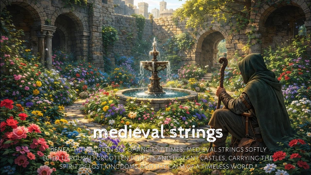 1 Hour Secret Garden Harp Music for Anxiety Relief and Calm