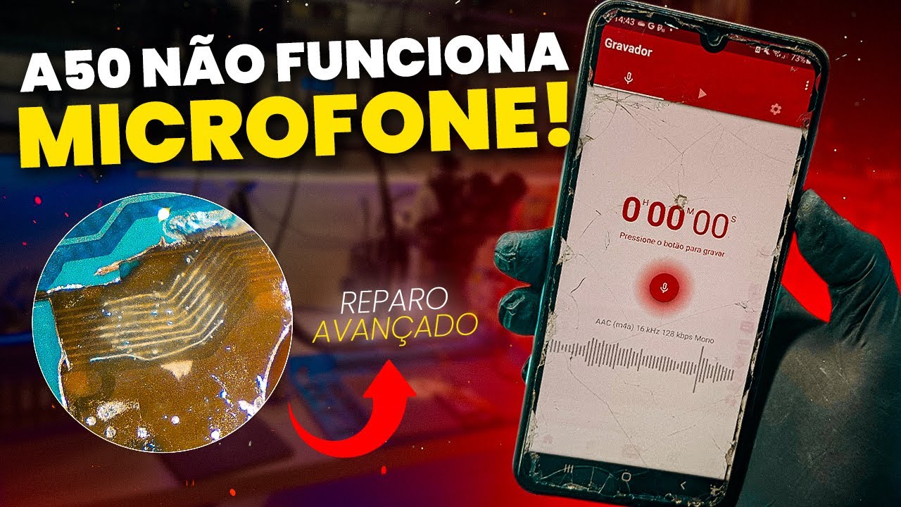 Galaxy A50 Não Funciona Microfone Como Resolver! (Defeito Crônico)