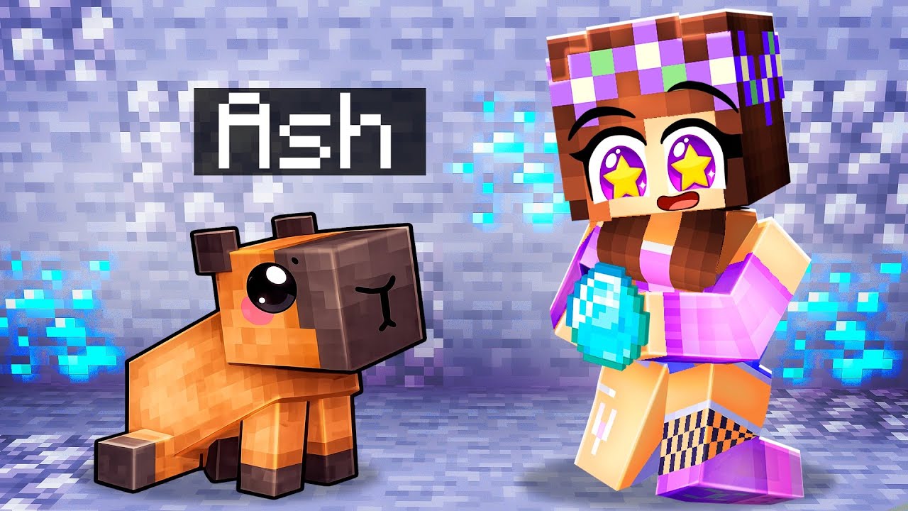 Playing as a BABY CAPYBARA in Minecraft!