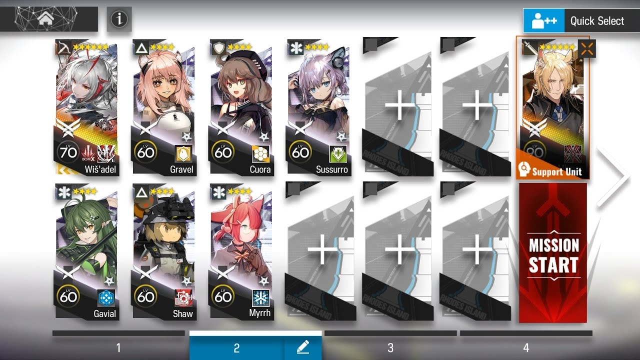 【Arknights】CW-S-4 CM (Wis'adel+Mlynar)