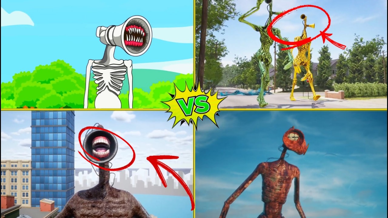 Siren Head Hause Head Megamix MegaBattle #1