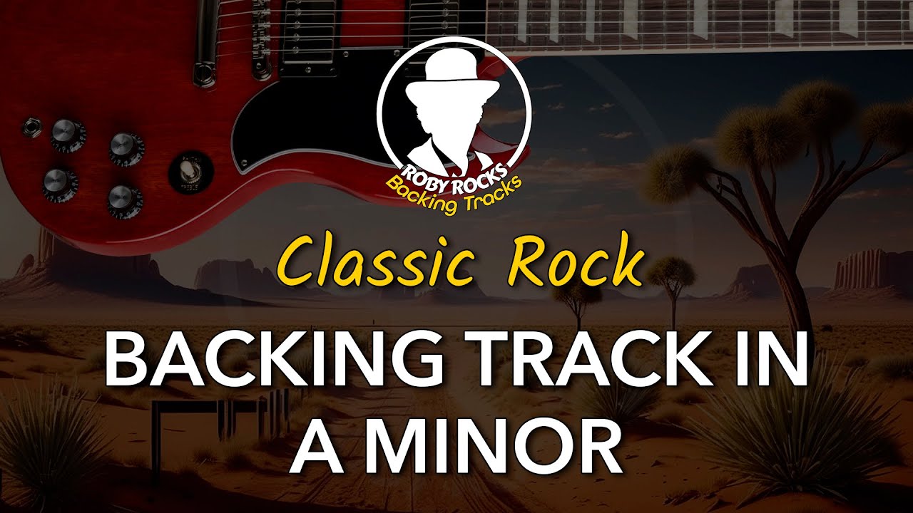 Classic Rock Guitar Backing Track in A Minor
