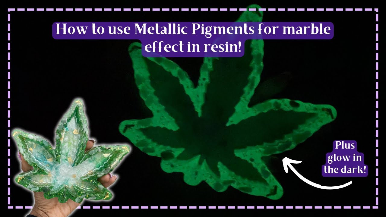 I've FIXED the metallic tie dye prob! 💜 Kushy Green Marble Glow In The Dark Cannabling Tutorial ✨