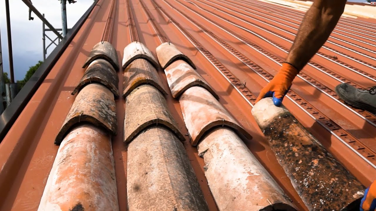 SottoCoppo Metallico Coibentato di Fibrotubi per coppi posa in opera