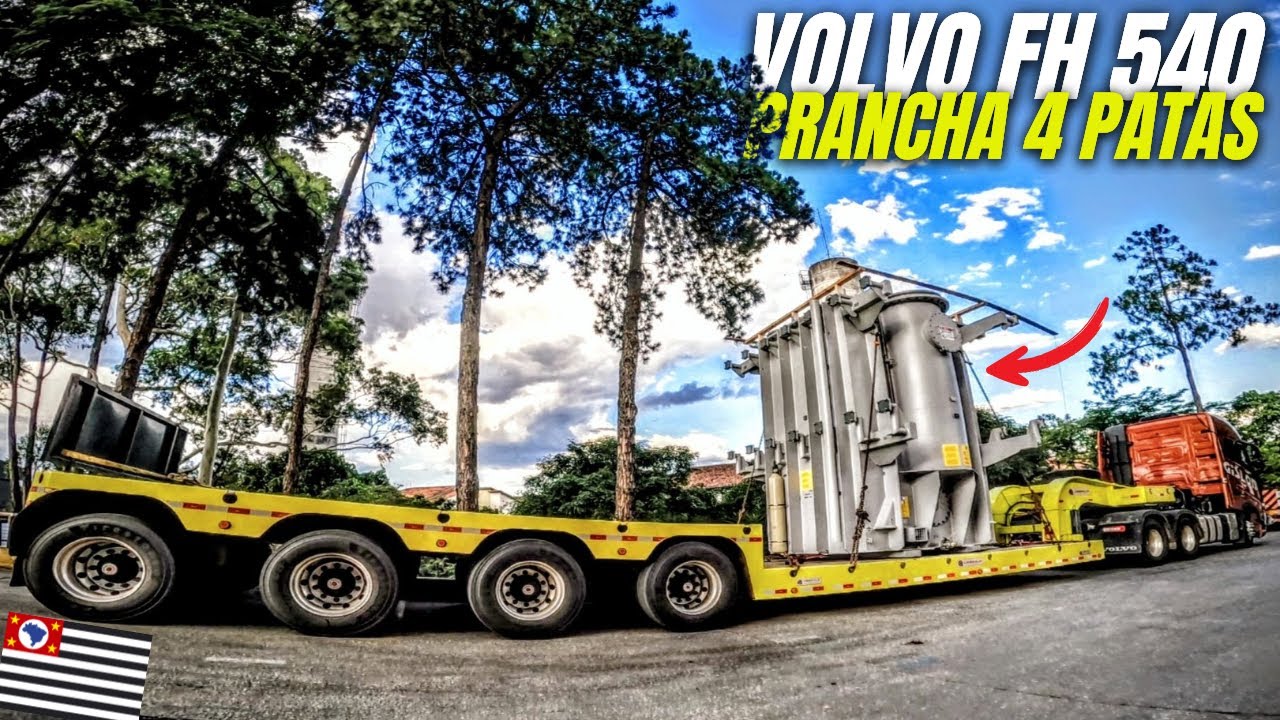 Saindo de Guarulhos SP para Minas Gerais - EP66 / TP07 #volvofh540  #carretaprancha
