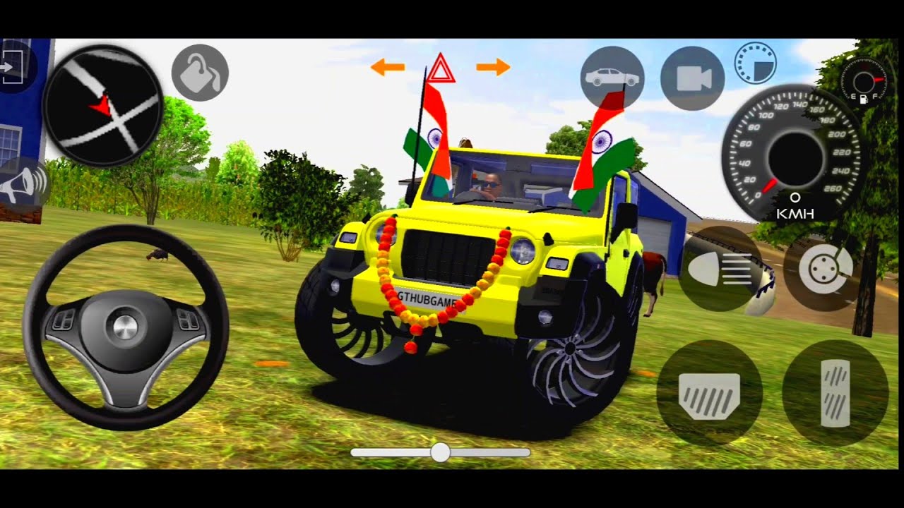 Modified Mahindra Thar😈Games:Indian YELLOW Thar (Gadi Wala Games) Car Game Android Game - #2025