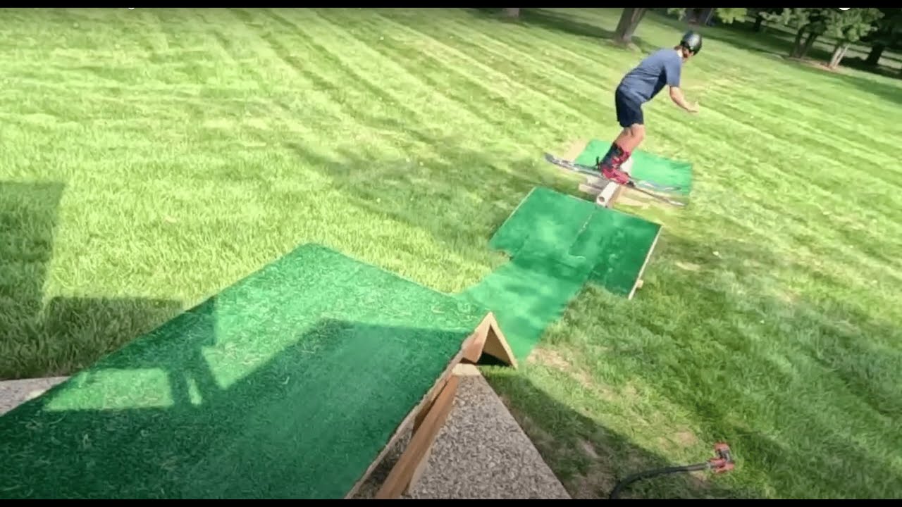 Insane Backyard Ski Setup LIVE (Tricks + Fails)