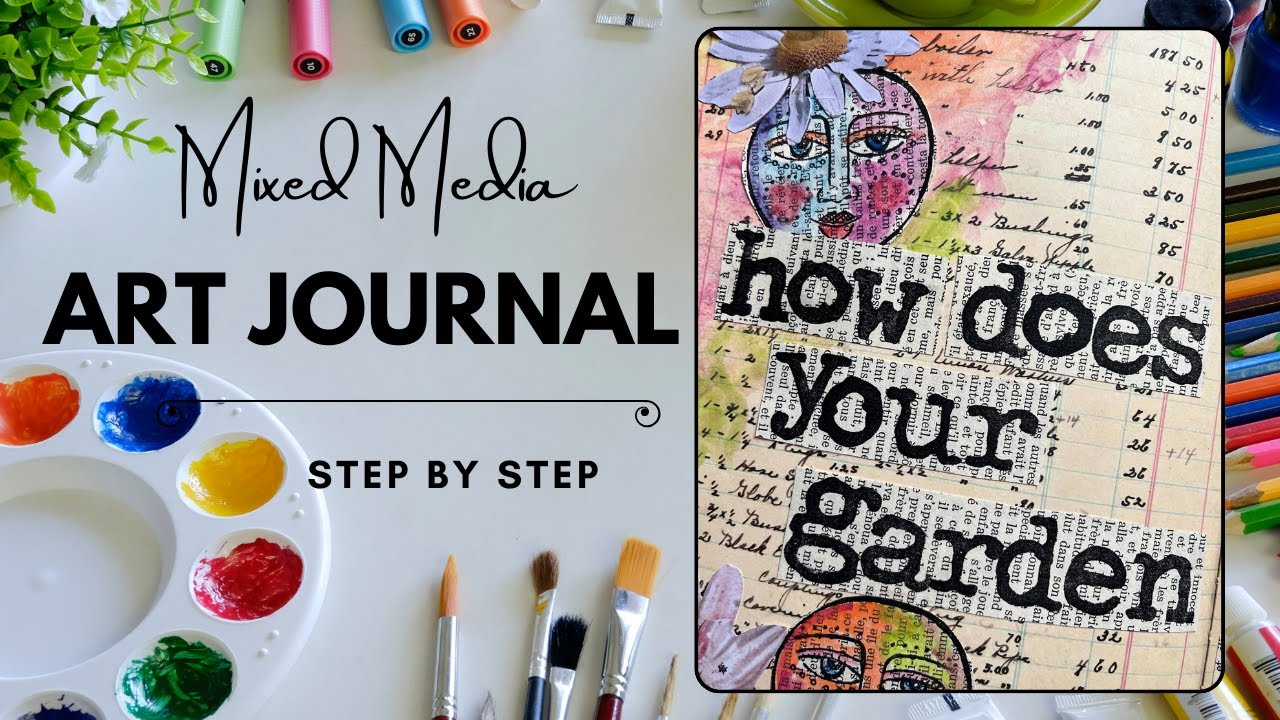 Mixed Media Monday | New Ledger Art Journal | Step by Step | Beginner Friendly