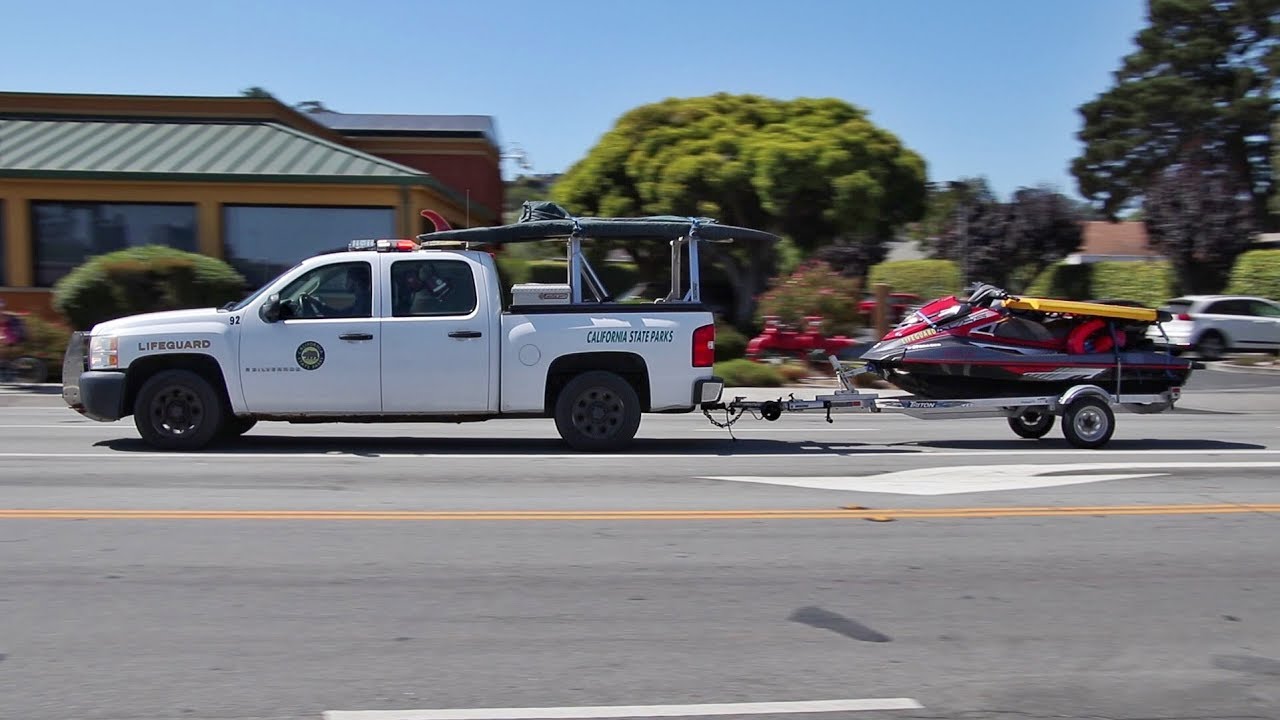 RARE State Parks Rangers, Fire Trucks & CAL FIRE Responding to a WATER RESCUE!