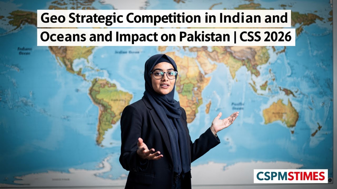Геостратегическая конкуренция в Индийском и Тихом океанах и ее влияние на Пакистан | CSS 2026