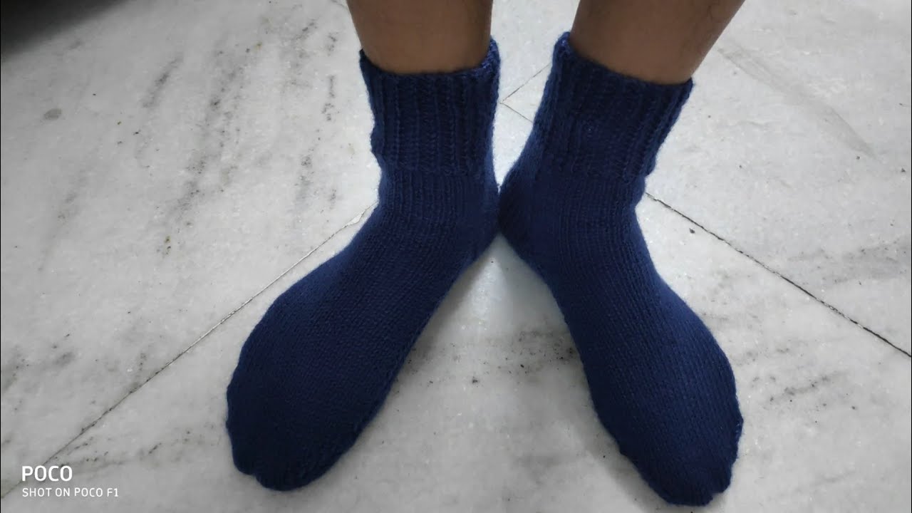 How to make Gents knit woolen Socks step by step (Part- 2) Radhey Radhey.